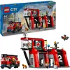 Image de Lego City 60414 Caserne De Pompiers Avec Véhicule D'extinction