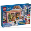 Image de Calendrier de l'Avent LEGO City 2024, jouet pour enfant à construire, 24 surprises incluant les Minifigures du Père Noël et de Madame Noël, idée cadeau pour les 5 ans, pour garçon et fille, 60436