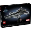 Image de LEGO Marvel Helicarrier des Avengers, modèle constructible de porte-avions pour les fans adultes des films de super-héros et les constructeurs qui aiment collectionner les modèles réduits, cadeau pour adultes 76295