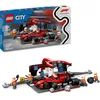 Image de LEGO LEGO® City 60443 Arrêt au stand F1 avec équipe de pit-bull et voiture Ferrari 60443