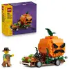 Image de Set à construire LEGO Halloween 40822 La camionnette de la citrouille Jack-O'-Lantern camionnette noire Fermier citrouille orange - Neuf