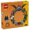 Image de Couronne LEGO Halloween 40825 multicolore 617 pièces, décor circulaire avec chauve-souris, citrouille, fantôme et toile d'araignée - Neuf