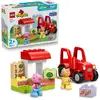 Image de Set de construction DUPLO LEGO Peppa Pig Tracteur et Marché 18 pièces Rouge - Neuf