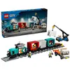 Image de LEGO City Train de marchandises portuaire avec grue et camion, jeu de construction, à partir de 7 ans, plastique, 803 pièces, 1,42 kg