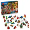 Image de Calendrier de l'Avent LEGO City 2026 60510 24 surprises + tapis Atelier du Père Noël - Neuf
