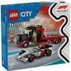 Image de Set LEGO City 60493 Camion d'exposition avec Voiture F1 Audi 508 pièces Noir et Rouge - Neuf