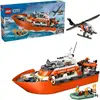 Image de LEGO City 60504 Bateau et hélicoptère de sauvetage des garde-côtes - Jouet pour les enfants de 7 ans et plus