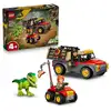 Image de Set de construction LEGO Jurassic World 77978 Camion de transport Young T. rex avec cage 2 minifigures Vert - Neuf