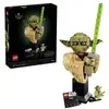 Image de LEGO Star Wars 75438 Buste Yoda à exposer avec sabre laser, tête et oreilles ajustables, figurine Yoda et socle noir - Neuf