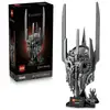 Image de Modèle d'exposition Casque de Sauron LEGO Icons 11373 réplique détaillée 538 pièces socle noir gris foncé - Neuf