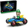 Image de Kit de construction LEGO Super Mario 72050 Luigi et Mach 8 Kart, figurine articulée, support d'exposition, 2 234 pièces Bleu/Noir - Neuf