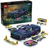 Image de LEGO Technic 42236 Ford Mustang GT personnalisable 973 pièces, boîte modèle de voiture, 8 cylindres, direction via bouton sur le toit, bleu/violet et rose/violet - Neuf