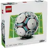 Image de Set d'exposition Football LEGO Editions 43019 1498 pièces, mini-stade, bouton animé, blanc/noir/bleu clair/rose - Neuf