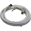 Image de Câble de raccordement satellite Triax avec connecteur coudé Quick-F, 1,5 m, A+, blanc