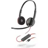 Image de POLY Blackwire C3220 Casque filaire Téléphonie/Musique USB Type C Noir, Rouge