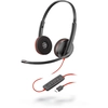Image de Poly Blackwire C3220 Casque Avec fil Arceau Appels/Musique USB Type-C Noir, Rouge - Neuf
