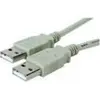 Image de MicroConnect USB2.0 A-A 1m M-M, Gris