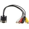 Image de Microconnect MONGGSV câble vidéo et adaptateur 0,3 m VGA (D-Sub) RCA + S-Video Noir - Neuf