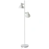Image de Lampe sur pied lampe sur pied lampe de sol lampe de lecture éclairage intérieur Skagen 2 abat-jours blanc