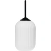Image de Suspension LED, Lampe à suspendre, Suspension de plafond, Suspension de table à manger, Suspension de salon, Design scandinave, Riflet Opal/Noir