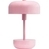 Image de Lampe de table, Lampe de table sans fil à intensité variable, Lampe de table Led en métal, Lampe de lecture, Rechargeable par USB, Haipot rose
