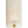 Image de Lampe de table, Lampe de table sans fil à intensité variable, Lampe de table Led en métal, Lampe de lecture, Rechargeable par USB, Mesh Blanc crème/laiton