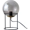 Image de Lampe de table, lampe de chevet, lampe de bureau, lampe de lecture LED, Moon verre fumé/laiton