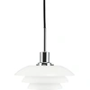 Image de Suspension LED, lampe à suspendre, suspension de plafond, suspension de table à manger, suspension de salon, design scandinave, DL20 Petite opale/chrome