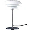 Image de Lampe de table, lampe de bureau, lampe de chevet, lampe de lecture LED, DL20 Petite opale/chrome Métal