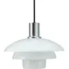 Image de Suspension LED, lampe à suspendre, suspension de plafond, suspension de table à manger, suspension de salon, design scandinave, Morph Opalglas D28
