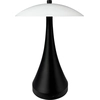 Image de Lampe de table, Lampe de table sans fil à intensité variable, Lampe de table Led en métal, Lampe de lecture, Rechargeable par USB, Vienna noir opale