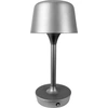 Image de Lampe de table, Lampe de table sans fil à intensité variable, Lampe de table Led en métal, Lampe de lecture, Rechargeable par USB, FLOW gris