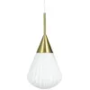Image de Suspension, lampe à suspendre, suspension, suspension de table à manger, suspension de salon, design scandinave, Ballon D21 opale/laiton