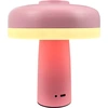 Image de Lampe de table, Lampe de table sans fil à intensité variable, Lampe de table Led en métal, Lampe de lecture, Rechargeable par USB, Porter Rose