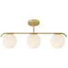 Image de Suspension Grant 3-spot Verrerie Laiton, H.29.23 - Ip20 - E14 / Nordlux Intérieur