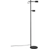 Image de Lampadaire LED Clyde 2 flammes noir