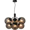 Image de NORDLUX Ivona, lampe suspendue au design puissant, Variante : Ø 200 x 445 x 620 mm, 6 x 28 W, E27, noir