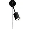 Image de NORDLUX Explore Lampe de lecture LED sur col de cygne, Variante : Ø 55 x 350 mm, GU10, 7 W, noir