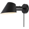 Image de NORDLUX Stay Short applique murale variable, Variante : Ø 160 x 117 x 150 mm, noir