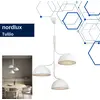 Image de Puissant luminaire suspendu NORDLUX Tullio, Variante : Ø 250 x 730 mm, 3 x E14, blanc