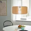 Image de NORDLUX Lustre en bois Asti à lamelles, Variante : Ø 500 x 250 mm, 40 W, brun