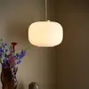 Image de NORDLUX Lustre design Milford, Variante : Ø 300 x 380 mm, 40 W, blanc opale avec laiton