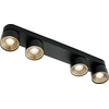 Image de Plafonnier LED orientable NORDLUX Pichet sur rail, Variante : Ø 660 x 116 mm, 4 x 10 W, GU10, noir
