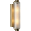 Image de NORDLUX Nimal luminaire à ailettes IP44 Art Deco, Variante : Ø 78 x 350 mm, E24, 25 W, laiton