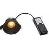 Image de Spot LED NORDLUX Albric IP44, Variante : Ø 90 x 49 mm, 8W, LED, 2700K, noir