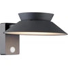 Image de Applique solaire avec détecteur, 400 Lumens, Justina noir NORDLUX
