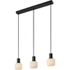 Image de NORDLUX Milford mini 3 lustr 2412623003, Variante : Ø 150 x 195 mm, E14, 40 W, noir et blanc