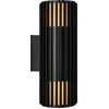 Image de Luminaire d'extérieur durable NORDLUX Aludra Double IP54, Variante : Ø 125 x 340 mm, 2 x 15 W, noir