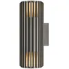 Image de Luminaire d'extérieur durable NORDLUX Aludra Double IP54, Variante : Ø 125 x 340 mm, 2 x 15 W, anthracite