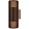 Image de Luminaire d'extérieur durable NORDLUX Aludra Double IP54, Variante : Ø 125 x 340 mm, 2 x 15 W, brun